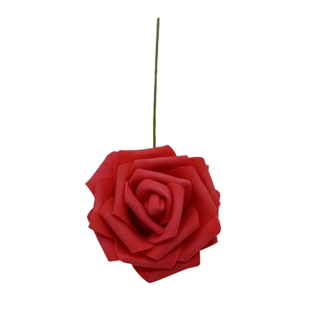 8Cm Large Pe Rose High-Grade Foam Rose Artificial Flower Bride Holding Flowers Accessories Beautiful Gift 25Pcs