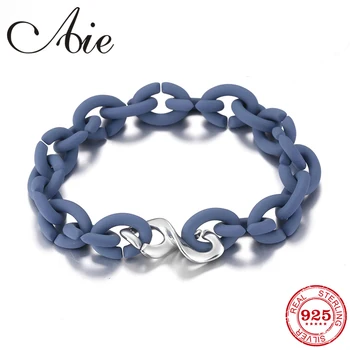 

High Quality Fashion European Style Bracelets Bangles Women Bead With Ocean Blue Hard Rubber X Bracelet for Women