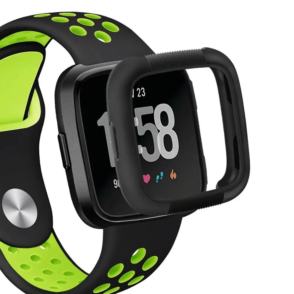 Full Protective Case Cover For Fitbit Versa Watch Protective Cover Anti-drop TPU Silicone Watchcase Correa For Fitbit Versa Case