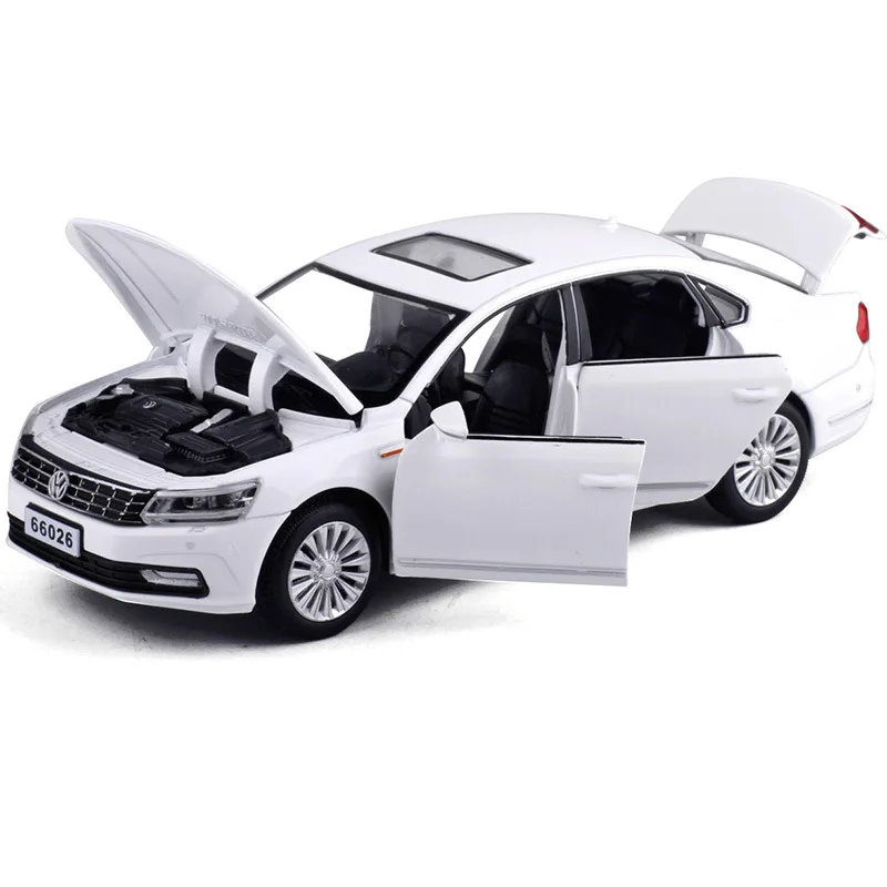 Высококачественная модель автомобиля из сплава Passat 1:32, имитирующие Литые металлические звуковые и легкие инерционные игрушки, детские подарки