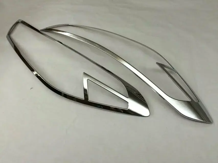 2 шт ABS хром фары лампы Накладка для hyundai Tucson