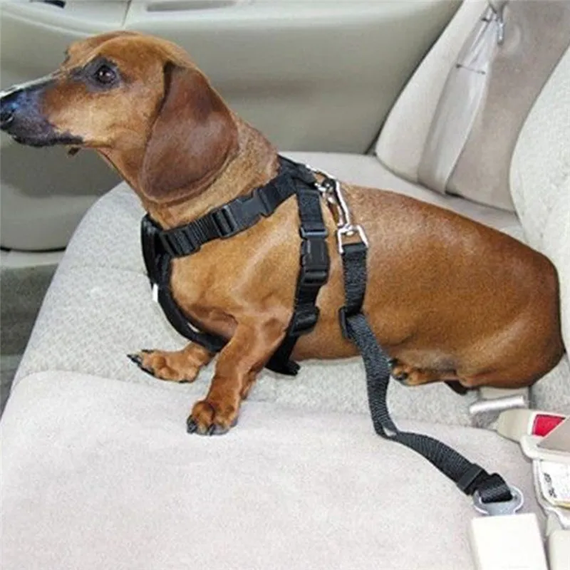 Dog Pets Car Safety Seat Belt Harness Restraint Lead Adjustable Travel Clip | Дом и сад