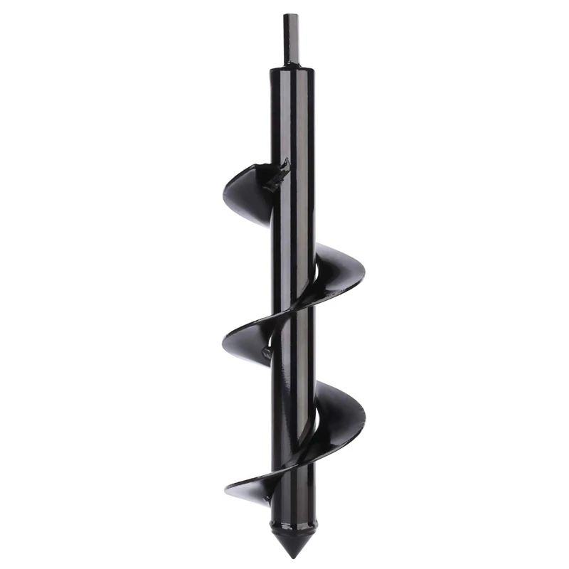GYTB Auger Drill Bit Garden Plant Flower Bulb Auger 3 inch X 12 inch Rapid Planter With Garden Genie Gloves, Post Or Umbrella