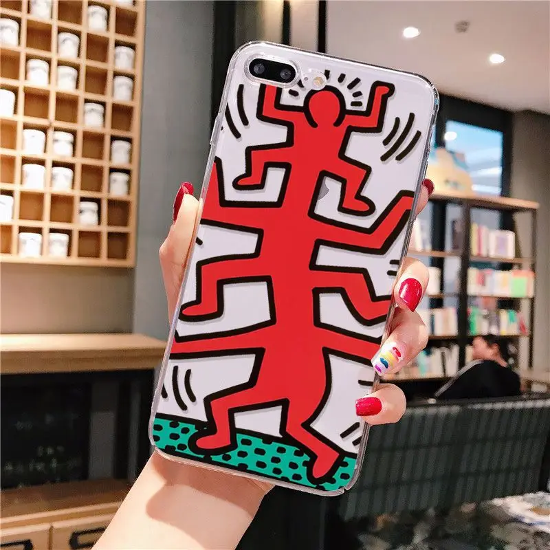 3 Yinuoda Keith Haring art роскошный уникальный модный Забавный динамический чехол для телефона iPhone 8 7 6 6S Plus X XS max 5 5S SE XR - Цвет: 3