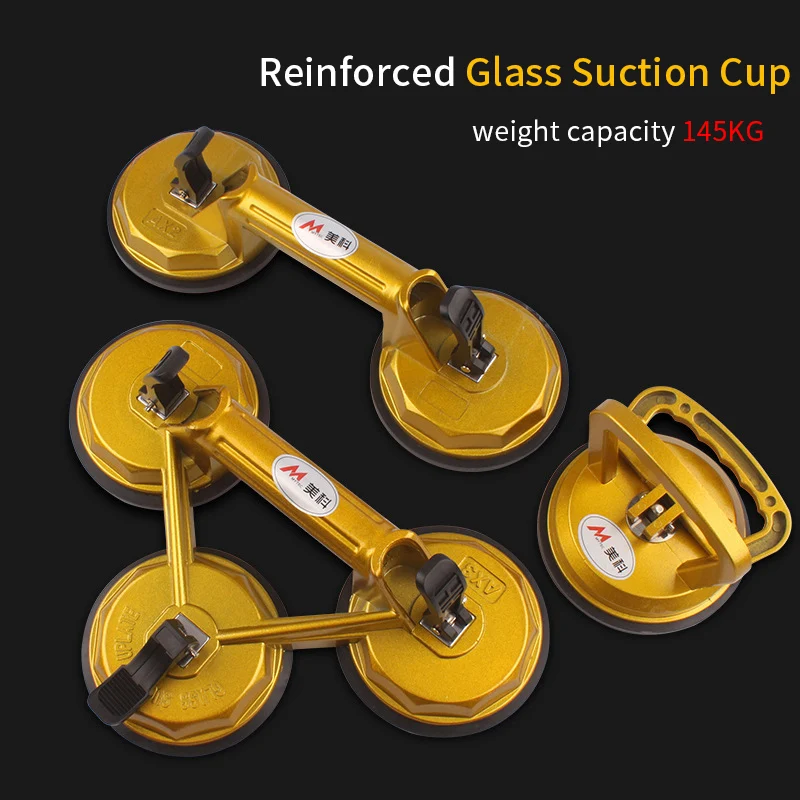 Vacuum Suction Cup Glass Lifter Powerful Glass Tile Carrier Gripper Sucker Plate for Tiles Mirror Granite Lifting Tool
