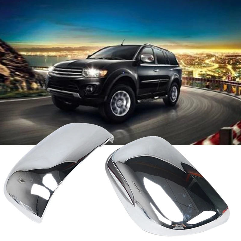 ABS хромированные боковые зеркала декоративные Чехлы для Mitsubishi Pajero 2007