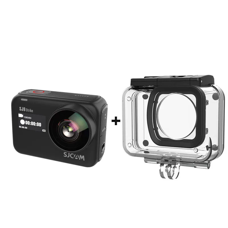 Add Waterproof Case SJCAM SJ9 Strike экшн-камера WiFi 4K 60fps Ambarella H22 2,33 экран Спорт DV 10 м тело Водонепроницаемая камера Gyro/EIS открытый SJ Cam - Цвет: Add Waterproof Case