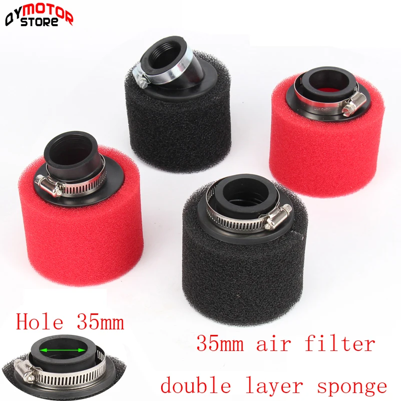 Filtro de aire de espuma de alta calidad de 35mm de doble etapa para carburador pz19/20 110cc Dirt Pit bike motocicleta ATV Quad parts