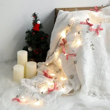 Рождественский колокольчик светодиодный светильник на батарейках Twinke светильник для свадебной вечеринки на День святого Валентина декоративный Сказочный светильник ing