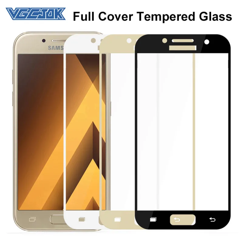 VGCJOK полное покрытие закаленное Стекло для samsung Galaxy A3 A5 A7 J3 J5 J7 S7 защитный глас 9D чехол с защитной пленкой для экрана