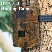 HT-001B Trail camera 12MP 1080P 30 шт. Инфракрасные светодиоды 850nm охотничья камера IP65 водонепроницаемая 120 градусов угол Дикая камера