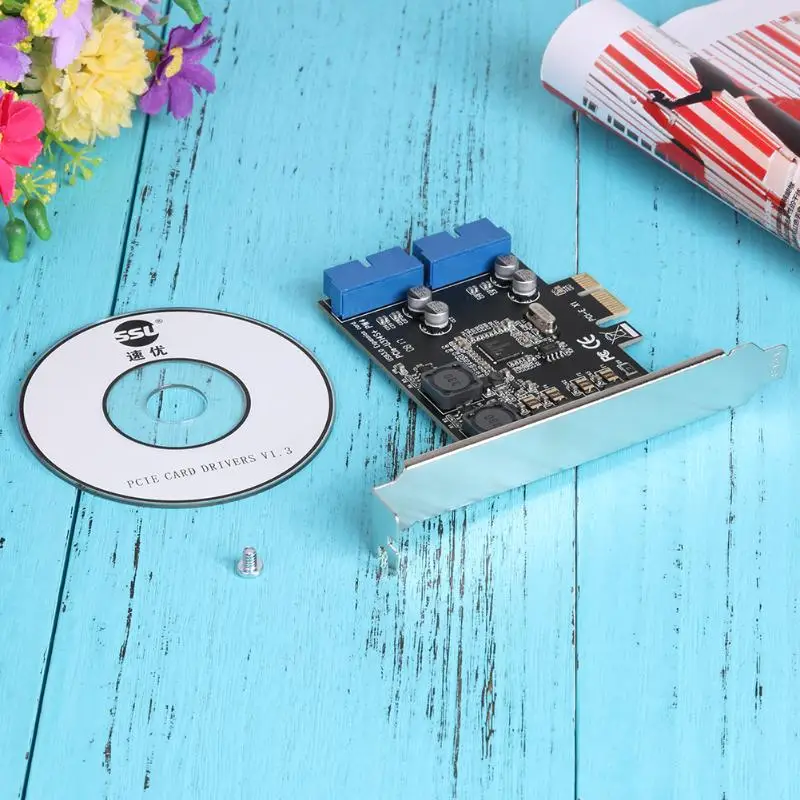 U3N014S PW4 настольная Передняя PCIe передача USB3.0 19PIN Интерфейс адаптер карта