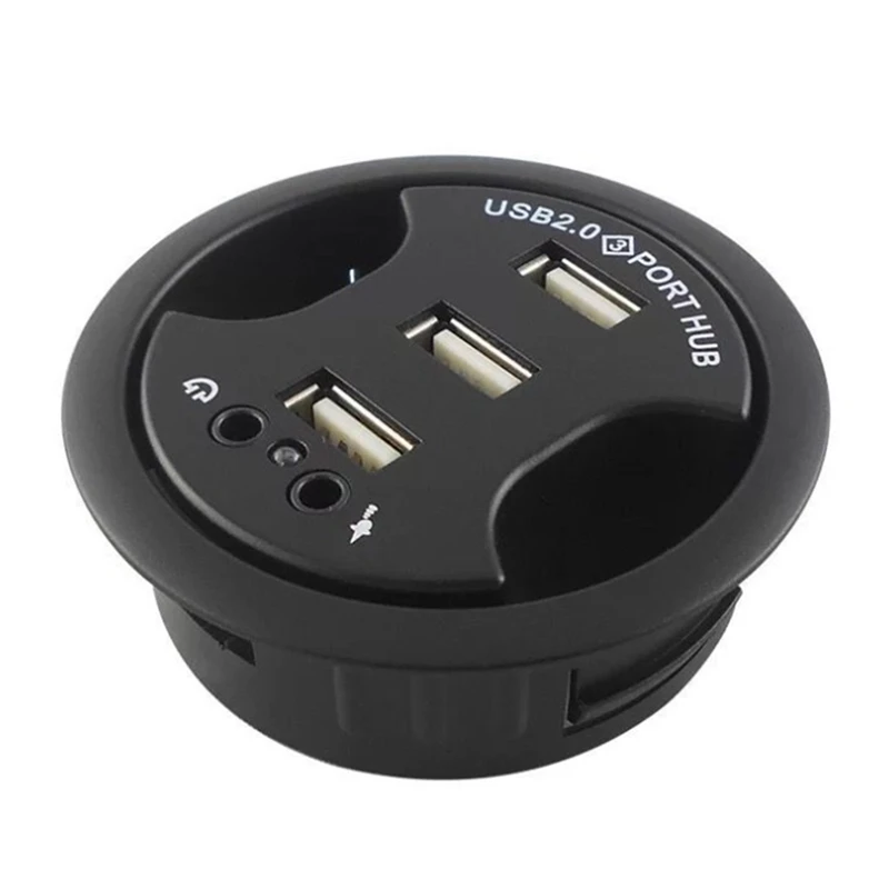 Настольный концентратор USB2.0 с аудио выделить все-в-одном usb HUB - Цена: 784,37 руб.