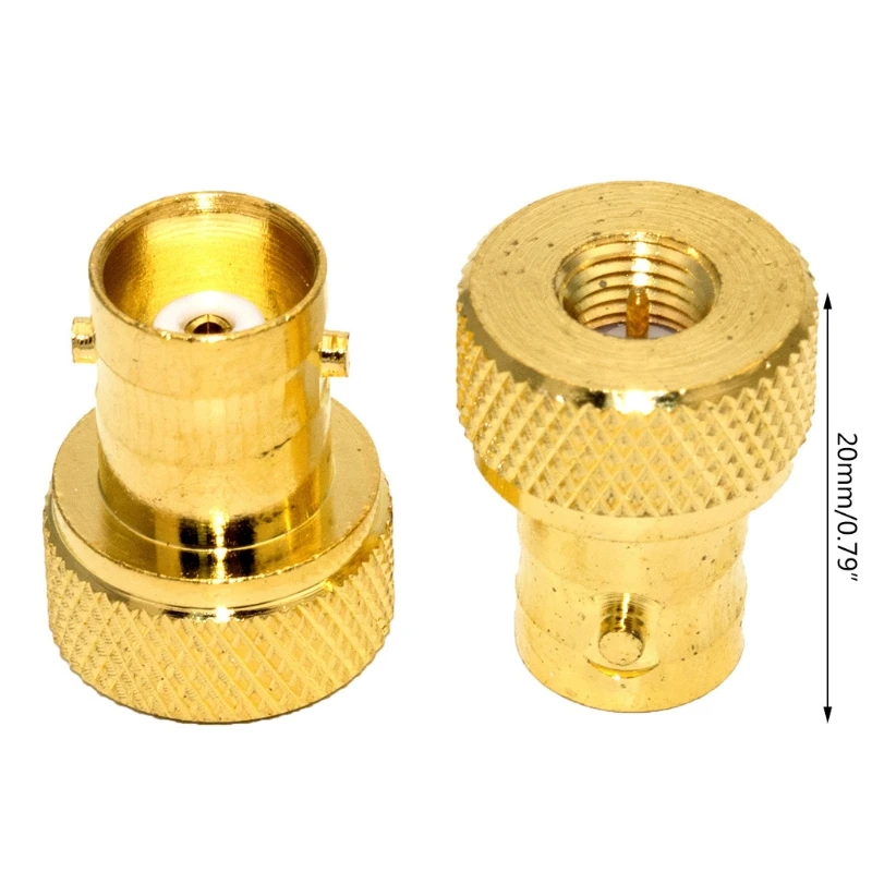 

2PCS RF Coaxial Adapter SMA Male to BNC Female RF Connectors Gold Plated