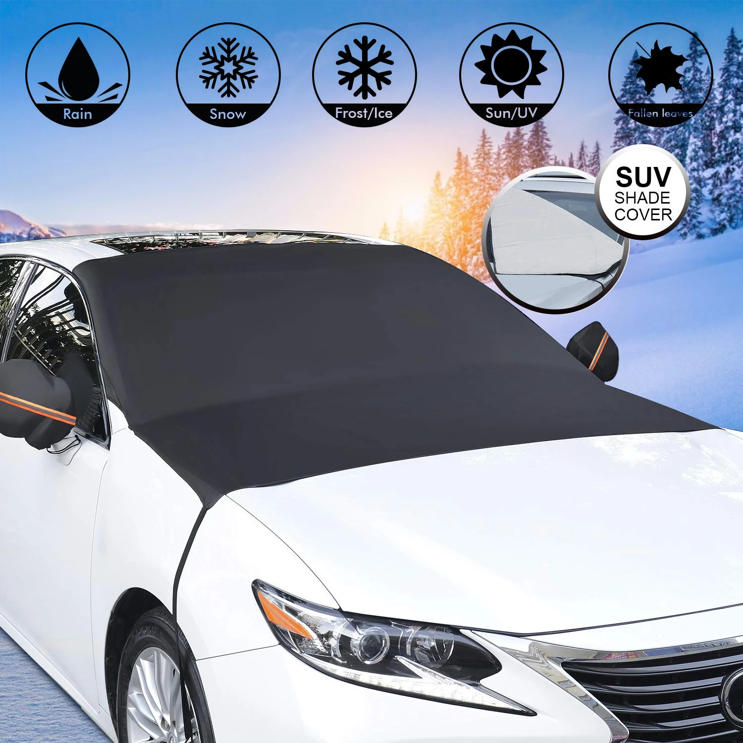 

Universal Car Half Windshield Snow Snow Frost Winter Wind Protector Magnetic Car Shield Ice Rain Dust Frost Guard Protector