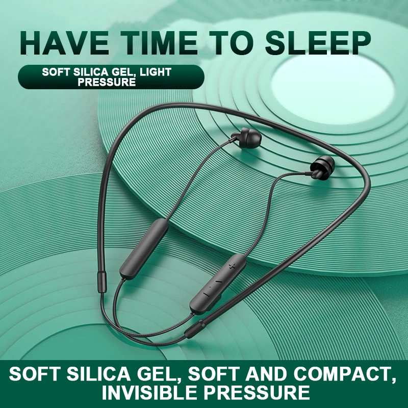 Soft Silicone Wireless Headset In Ear Earphone Noise Cancelling Earphone With Mic Bluetooth Wireless Sleeping Earphone HiFi