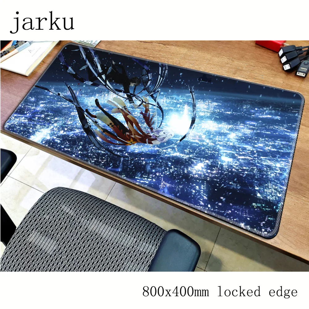 Аниме Guilty Crown коврик для мыши 800x400mm игровой массового узор офисный ноутбук с