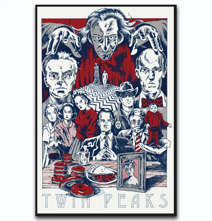 New Twin Peaks 2017 Hot US Movie Comic Film-Silk Art Poster Wall Sicker Decoration Gift