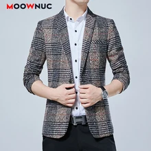 Fashion Coats Hombre Casual Suits Autumn Plaid Men Blazer Smart Casual Groomsman Winter Coverall Slim Wedding Brand Male MOOWNUC Suits Fashion Coats Hombre Casual Suits Autumn Plaid Men Blazer Smart Casual Groomsman Winter Coverall Slim Wedding Brand Male MOOWNUC Suits