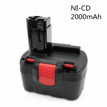 Для Bosch 14,4 V 2000mAh Ni-CD аккумуляторная батарея электроинструмента для Bosch BAT038 15614 1661 1661K 22614 23614 32614 33614