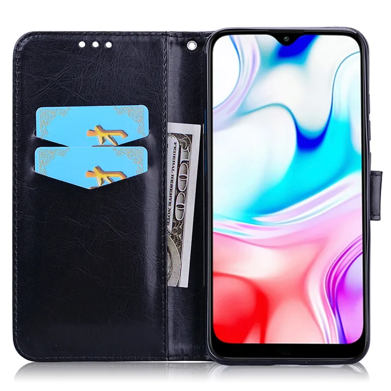Xiaomi Redmi 8 чехол Redmi 8 чехол мягкий силиконовый кожаный бумажник флип-чехол для Xiaomi Redmi 8 Redmi8 чехол для телефона держатель для карт Fundas