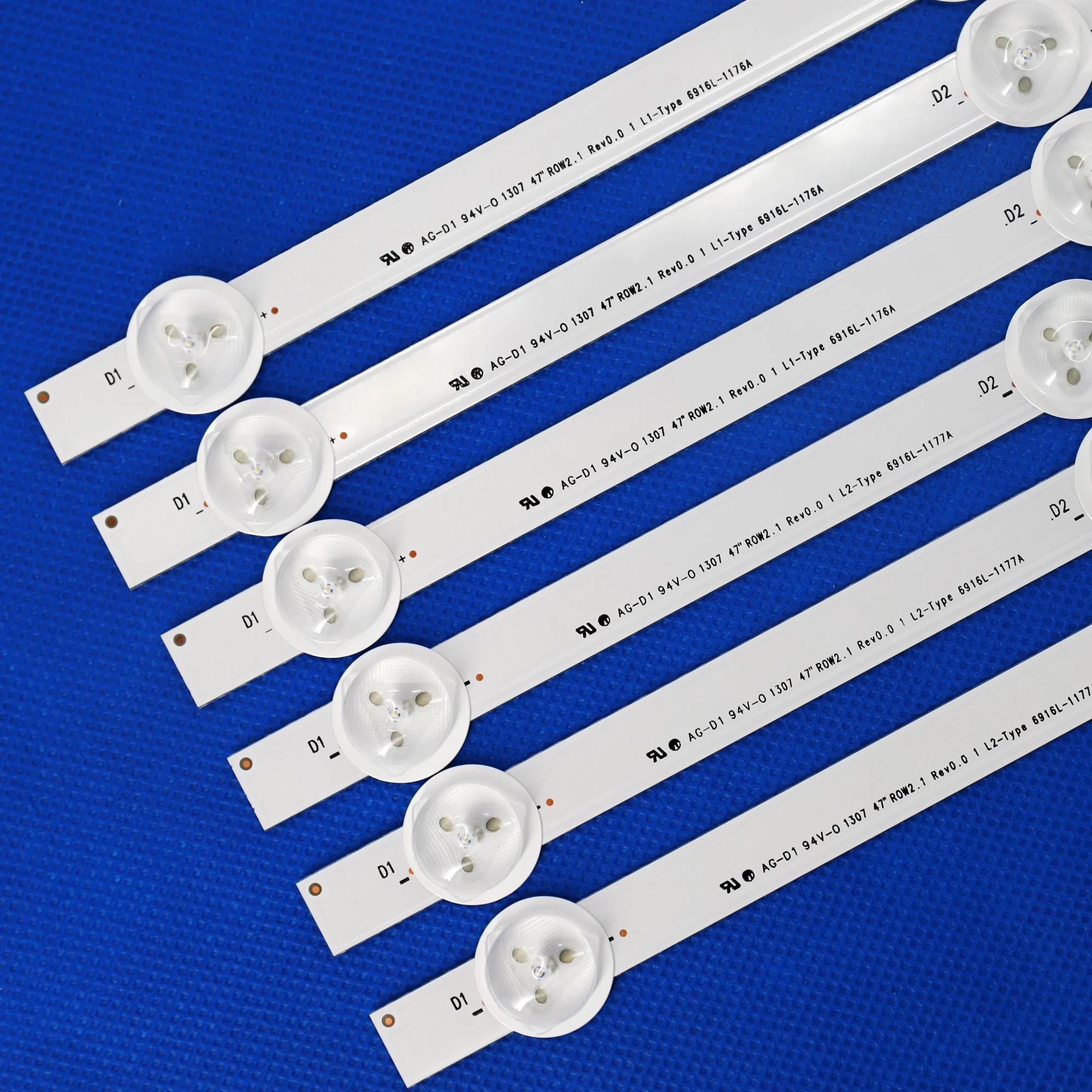 Led Strip para lg Substituído Novidades 47 Row2.1 Rev 6916l1174a 6916l-1175a 6916l-1176a 6916l-1177a 12 Peças - Imagem 2