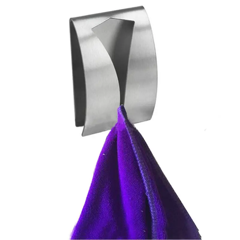 2 шт. самоклеящиеся держатели для полотенец из нержавеющей стали настенные