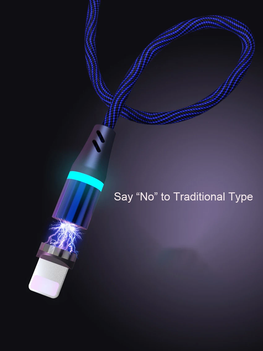 Магнитный Micro USB кабель для iPhone, samsung, Xiao, быстрая зарядка, кабель для передачи данных, магнитный usb type C, Lightning, для мобильного телефона