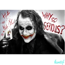 Фото на заказ, 5D DIY Алмазная вышивка Бэтмен фильм Джокер полная Алмазная картина вышивка крестиком Стразы мозаика дом 5