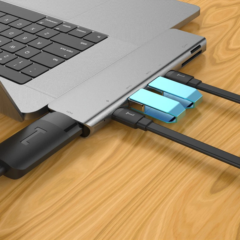 Type-C Hub USB 3.0 7in2 with Usb HDMI PD Charging TF&ampSD Card Slot Docking Station for MacBoo Laptop | Компьютеры и офис