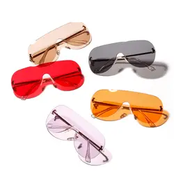 Модные женские трендовые солнцезащитные очки пилота женские дизайнерские цельные Солнцезащитные очки женские мужские оттенки очки Gafas UV400