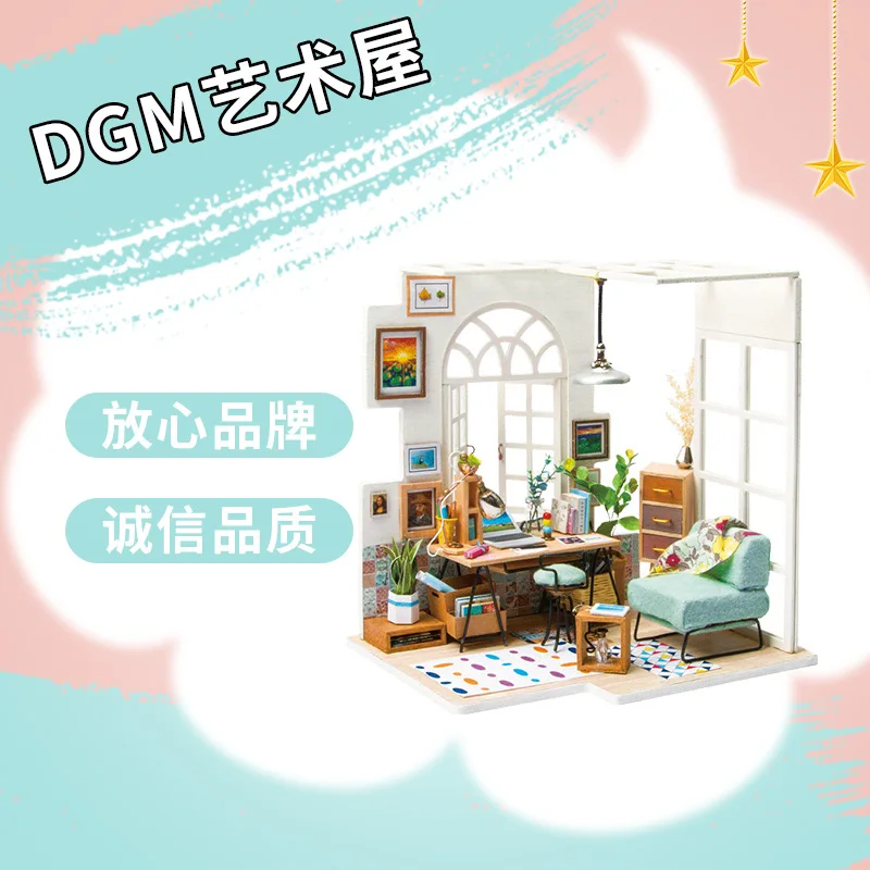

Robotime 3D Jigsaw Puzzle Assembled Model Handmade DIY Hut Mini Cabin Birthday Gift Multi-Specification Selectable