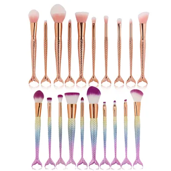 

2Y Minimum 10 Eight Colors Makeup Brush Set Fishtail Tools Can Private Label Custom Logo If meet Minimum Wholesale Cosmetics