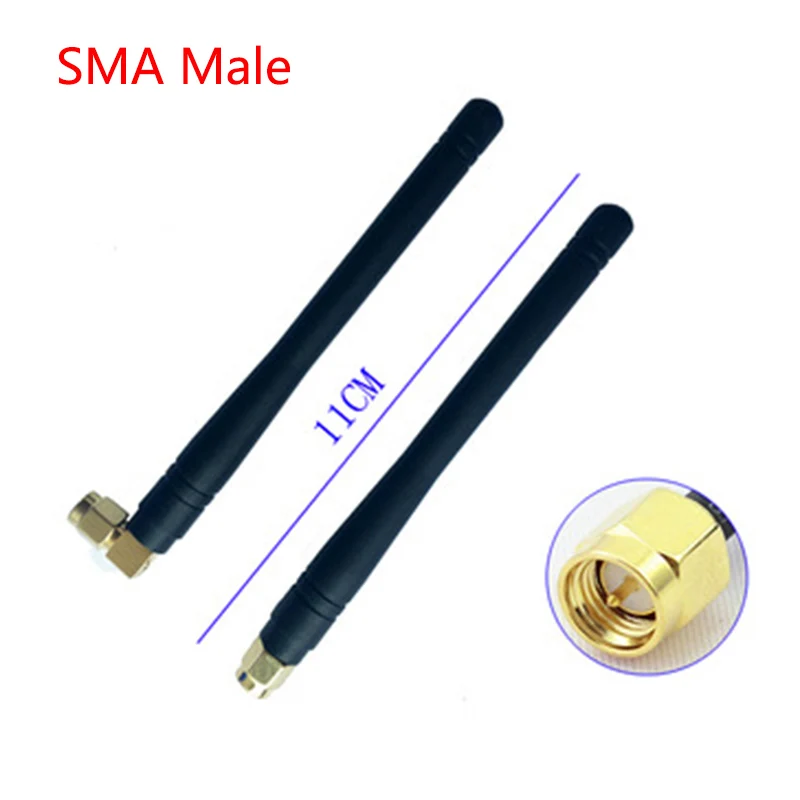 4G LTE 3G GSM GPRS WiFi Antenna 3.5dBi SMA Male Right Angle Connector 850/900/1800/1900/2100MHZ Long Modem Antenna UMTS Aerial