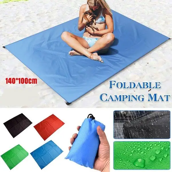 Portable Multi-Purpose Outdoor Beach Blanket Foldable Water-Resistant Moisture Proof Ground Cover Camping Picnic Mat
