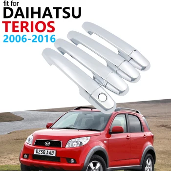 

Door Handle Car Accessories for Daihatsu Terios Bego Eco Wild J200 F400 2006~2016 Chrome Handle Cover Trim Set Stickers 2015