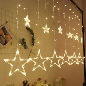 

Led Sky Star Lamp String Five Pointed Decoration Festival Waterproof Color Christmas Bedroom 220V 101 - 150 Head