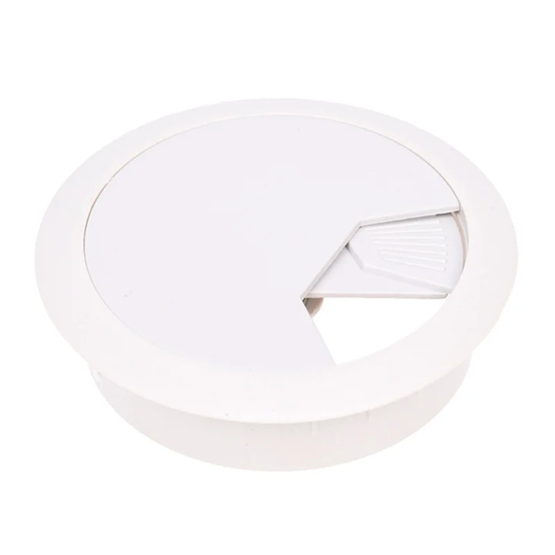 

PC Desk Gray Plastic 50mm Diameter Grommet Cable Hole Cover 10 Pcs