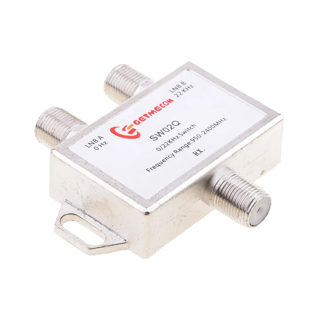 Waterproof 2x1 Switch Satellite DiSEqC Switch (DS-02C) Satellite Antenna Flat LNB for TV Receiver 0/22KHz satellite tv switch