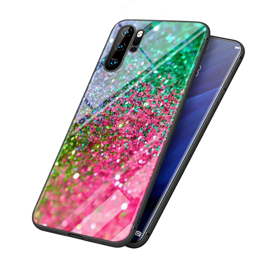 Starlight ПЫЛАЮЩЕЕ Искусство Для huawei P Smart Z Plus P30 P20 Pro P10 P9 P8 Lite Plus супер яркий черный чехол для телефона