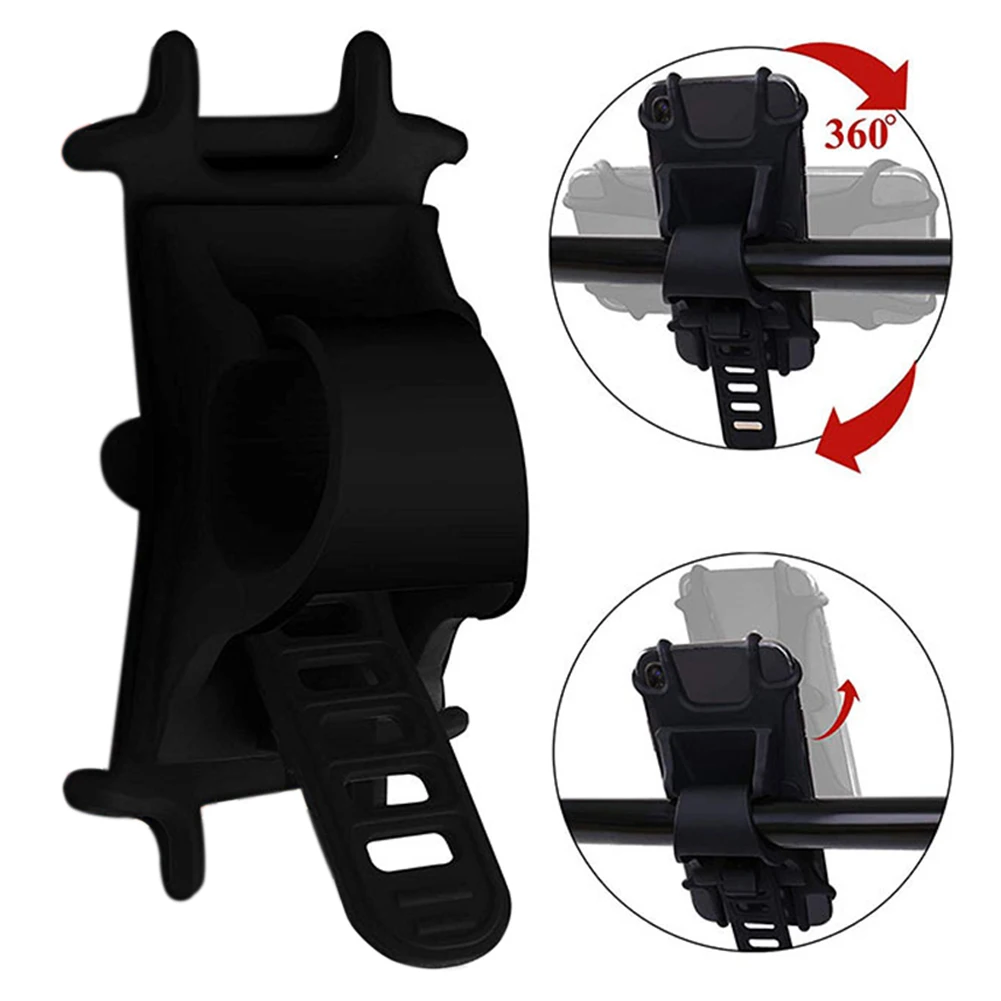 Универсальный силиконовый велосипедный мобильный телефон держатель на руль