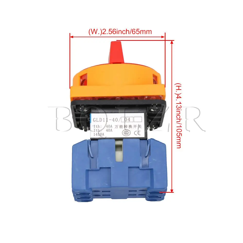 BQLZR 550V 3 Pin 40A автоматический выключатель питания для защиты нагрузки многоцветный