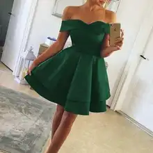 Выпускные вечерние платья зеленого цвета с v-образным вырезом на плече, выполненные на заказ, высококачественные винтажные платья для выпускного вечера