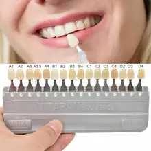 

Teeth Color Plate 3D Tooth Guide Dental Plate Shade 16 Dental Comparator Plate Board Bleaching Chart White Teeth Color Colo A9U6