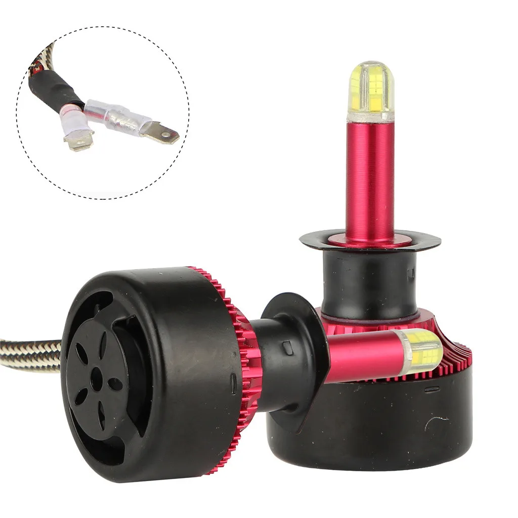 CARPRIE автомобильные лампы для передних фар 8-по бокам 3D светодиодный фар Conversion Kit 9006/HB4 120W 18000LM высокое Мощность 6500K 9006 1030 - Испускаемый цвет: Red