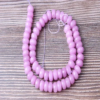 

Lan Li Fashion Jewelry Purple Ruby6x10mm Loose Beads Round Bead Bracelet Necklace Suitable For Men And Women Diy Charm Amulet