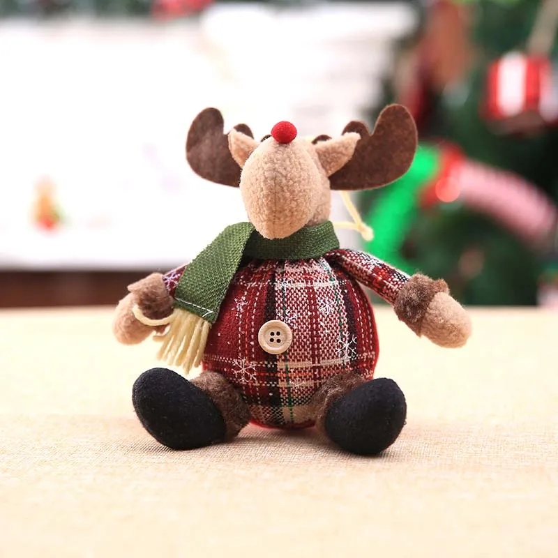Рождественские украшения Санта Клаус Снеговик игрушка кукла висячие украшения для домашнего декора Рождественский подарок c2336 - Color: 3