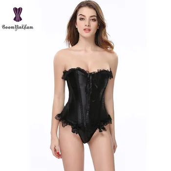 

Sexy Bustier Corset Lace Up Binders and Shapers Overbust Body Shapewear Women Sexy Slimming Waist Trainer Corset Shaper