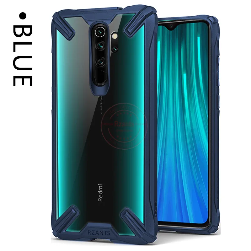 Военная подушка безопасности, противоударный защитный чехол для Xiaomi Redmi Note 8 Pro, прозрачный акриловый PC+ TPU противоударный защитный чехол-накладка