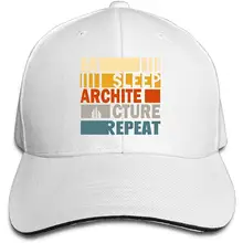 Бейсбольная кепка для мужчин и женщин на заказ Eat Sleep architecture Repeat, регулируемая простая бейсболка